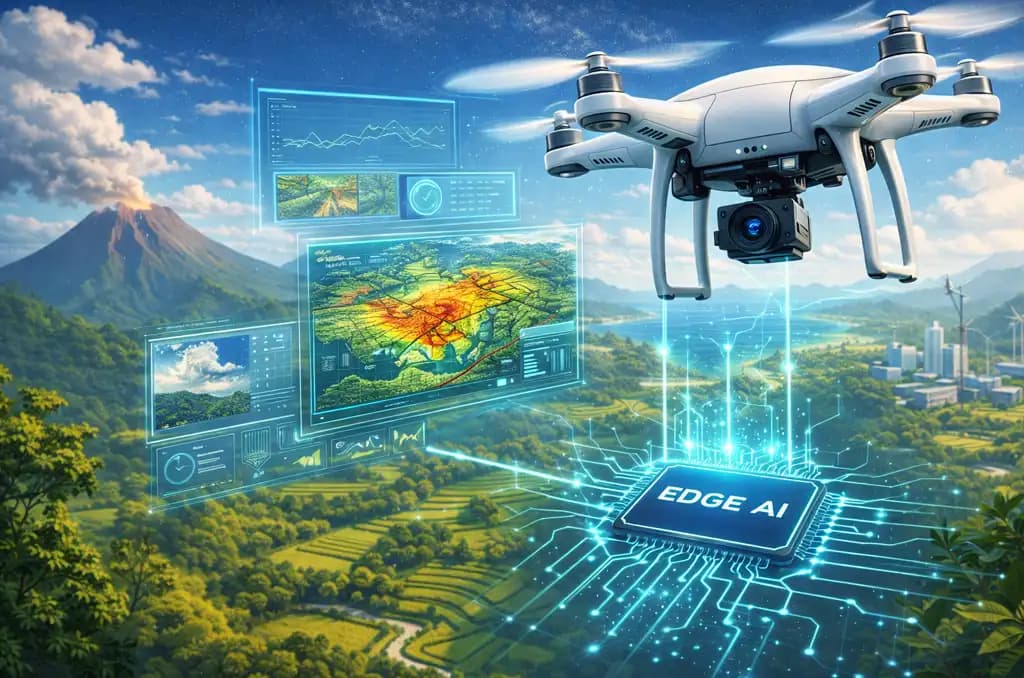 Edge Computing pada Drone: Analisis Data Instan Tanpa Menunggu Pesawat Mendarat